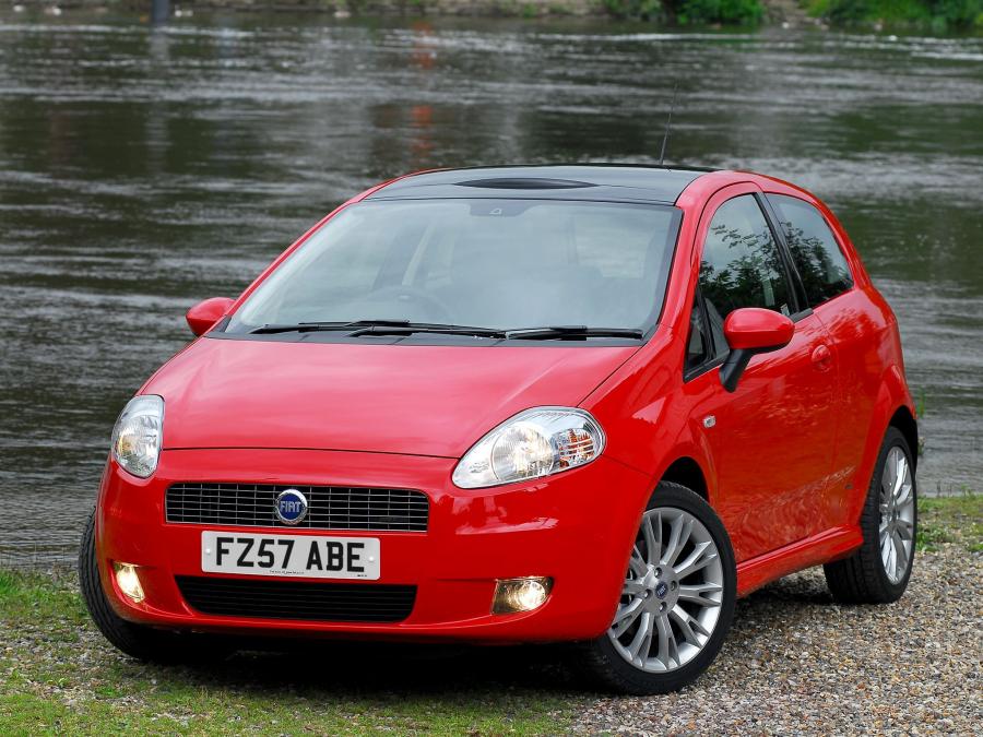  Fiat Grande Punto T-Jet 3-Door 2007 года  (UK) (фото 1 из 5)